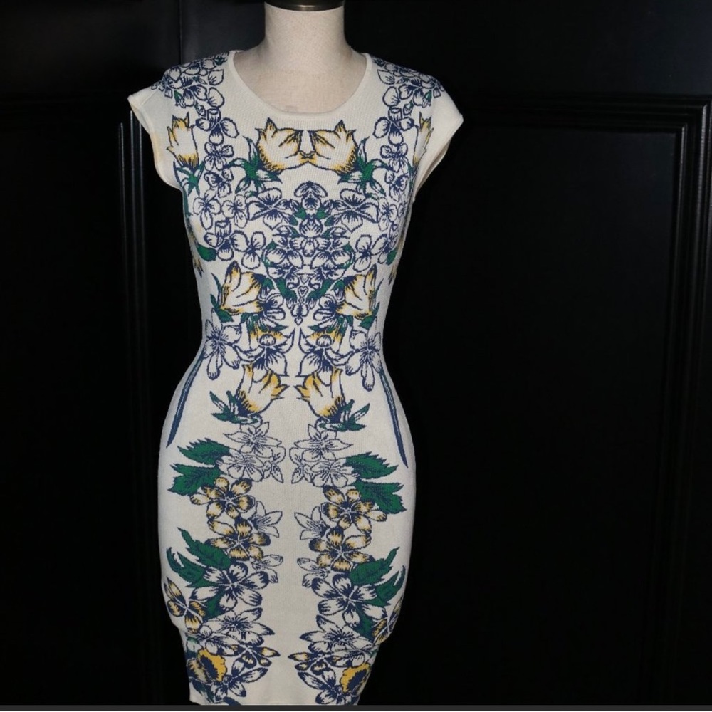 BCBG Ellena woven tiger lily dress $289 brand new